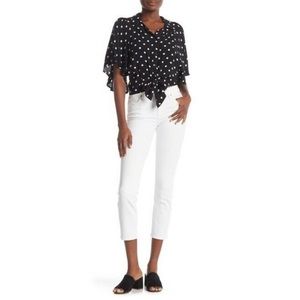 7 For All Mankind Kimmie Crop Jeans in White